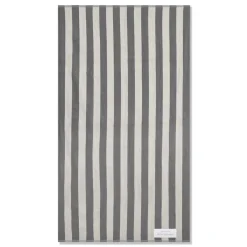 Towel Sand Black Stripe