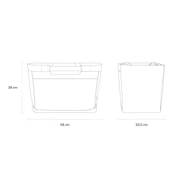 Vaasa Shopping Basket Cord Dusty Khaki
