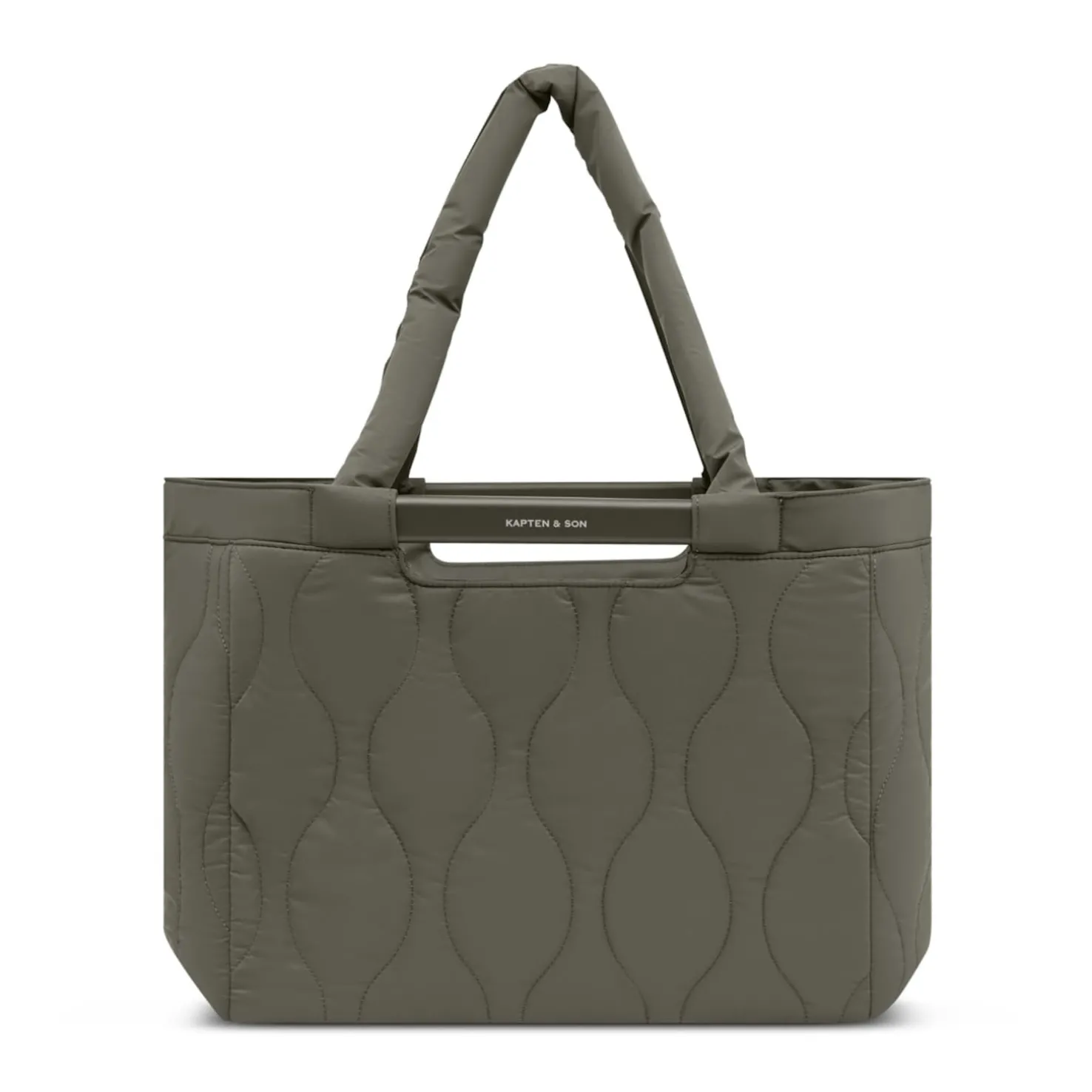 Vaasa Shopping Basket Quilted Khaki