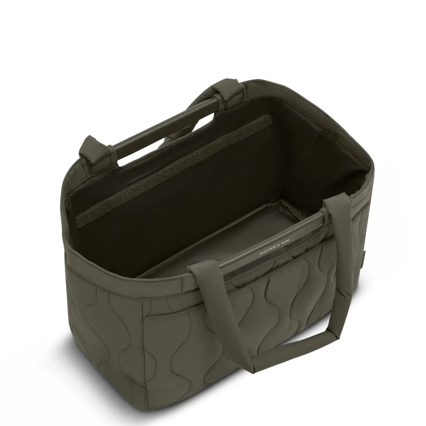 Vaasa Shopping Basket Quilted Khaki