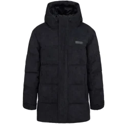 Winter Puffer Jacket Cord All Black
