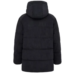 Winter Puffer Jacket Cord All Black