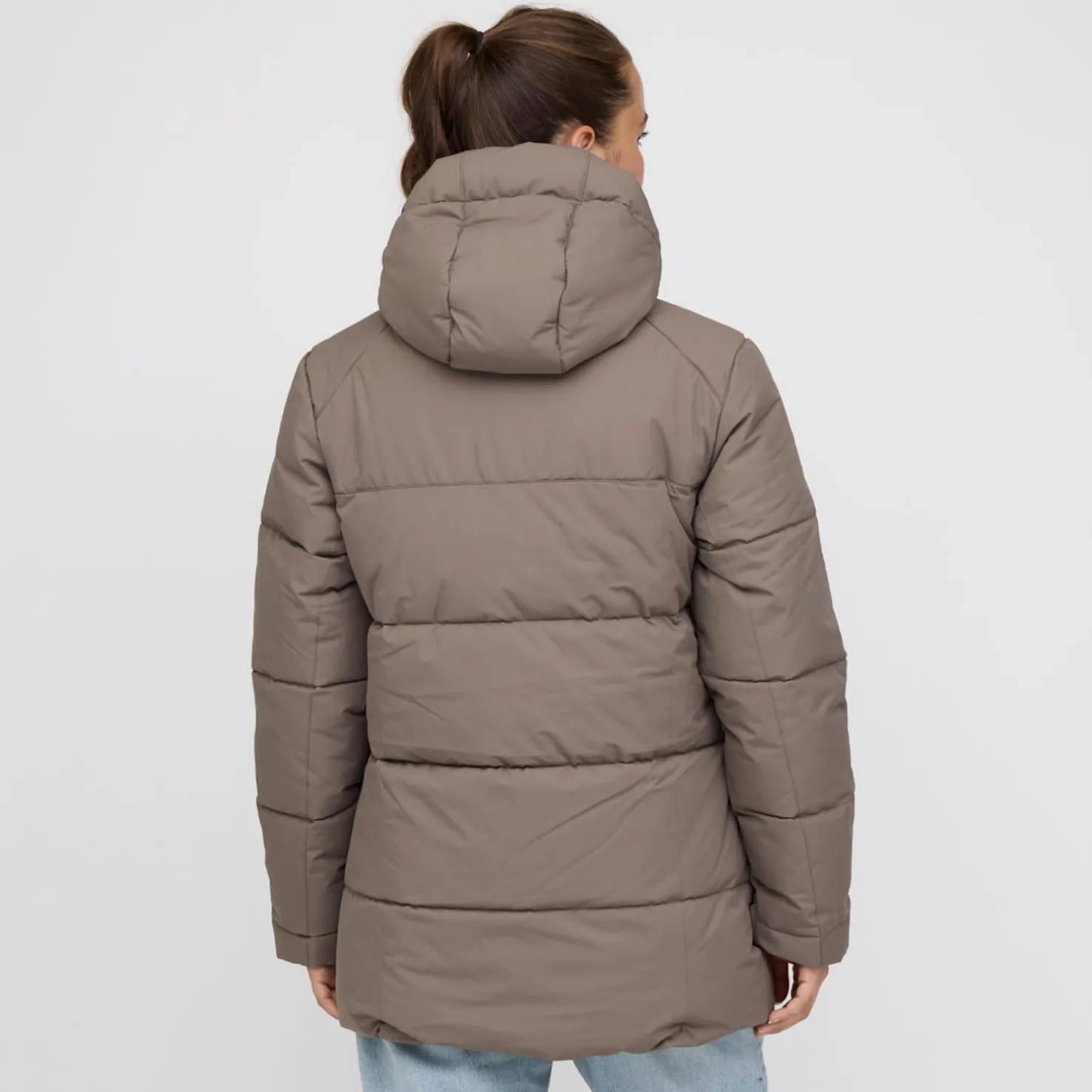 Winter Puffer Jacket Taupe