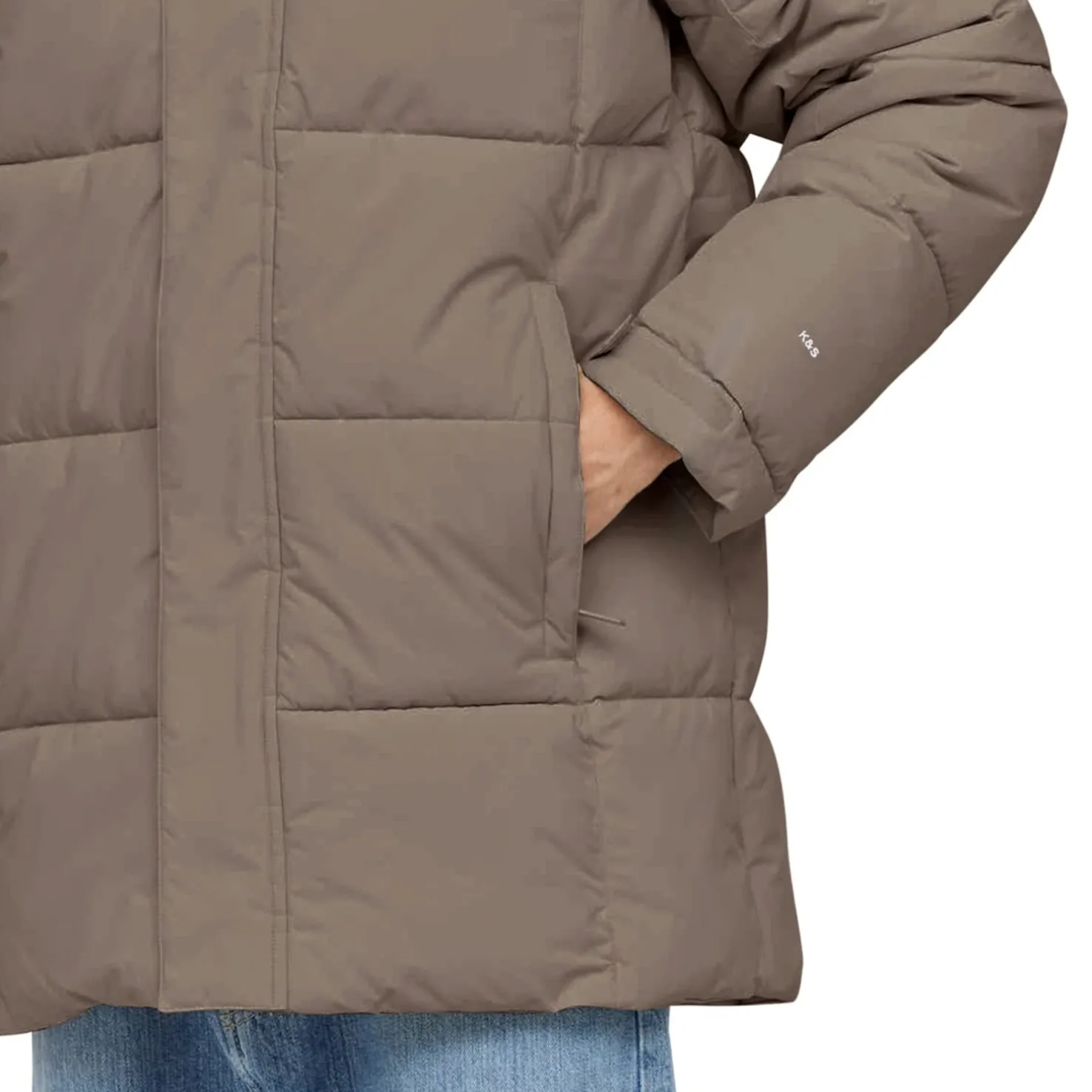 Winter Puffer Jacket Taupe