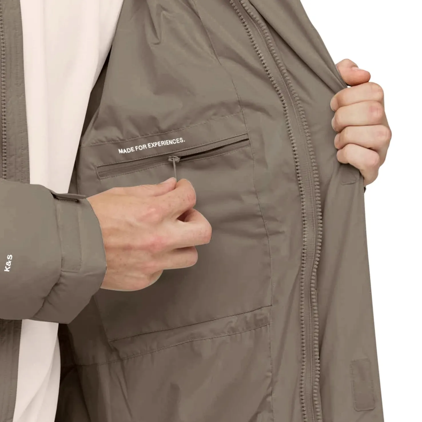 Winter Puffer Jacket Taupe