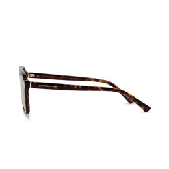 Zurich Oversize Dark Tortoise Green