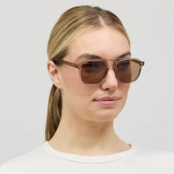 Zurich Oversize Transparent Hazel Light Brown